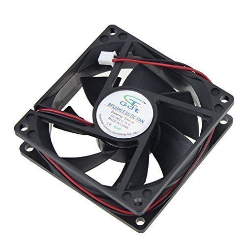 GDSTIME 80mm x 80mm x 25mm 24V Brushless DC Cooling Fan GDSTIME 80mm x 80mm x 25mm 24V Brushless DC Cooling Fan